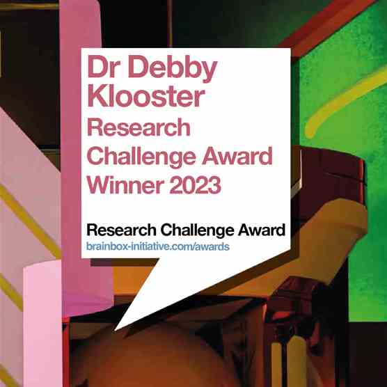 Research Challenge Award Winner 2023: Dr Debby Klooster