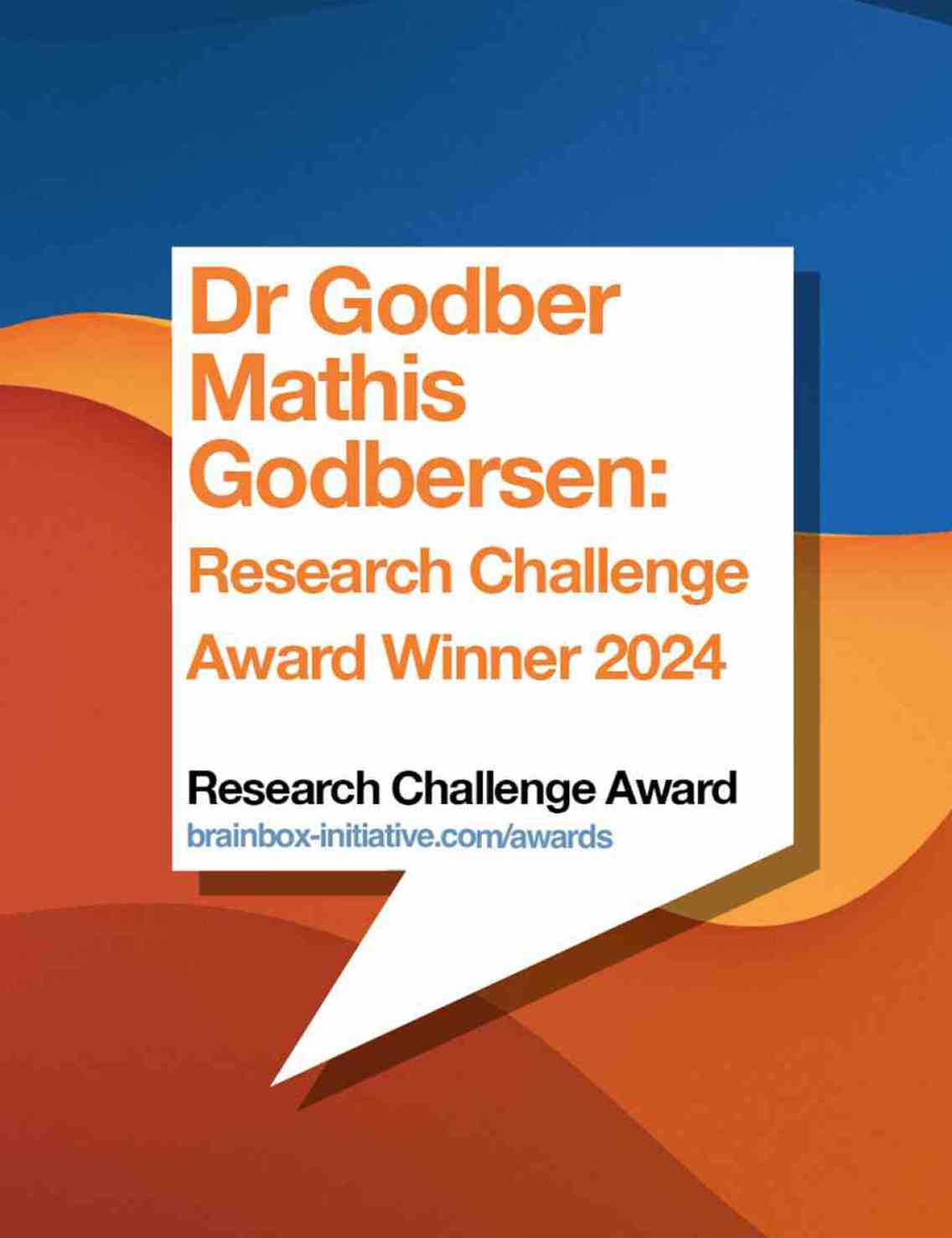 Research Challenge Award Winner 2024: Dr Godber Mathis Godbersen