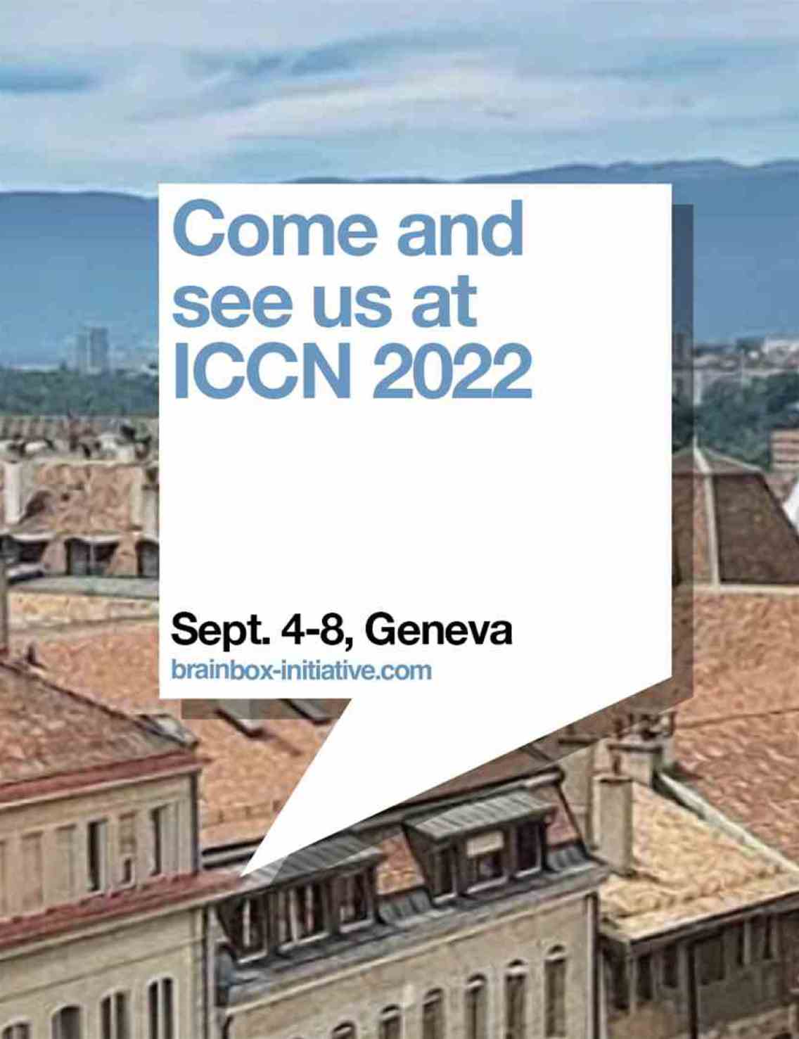We're exhibiting at ICCN