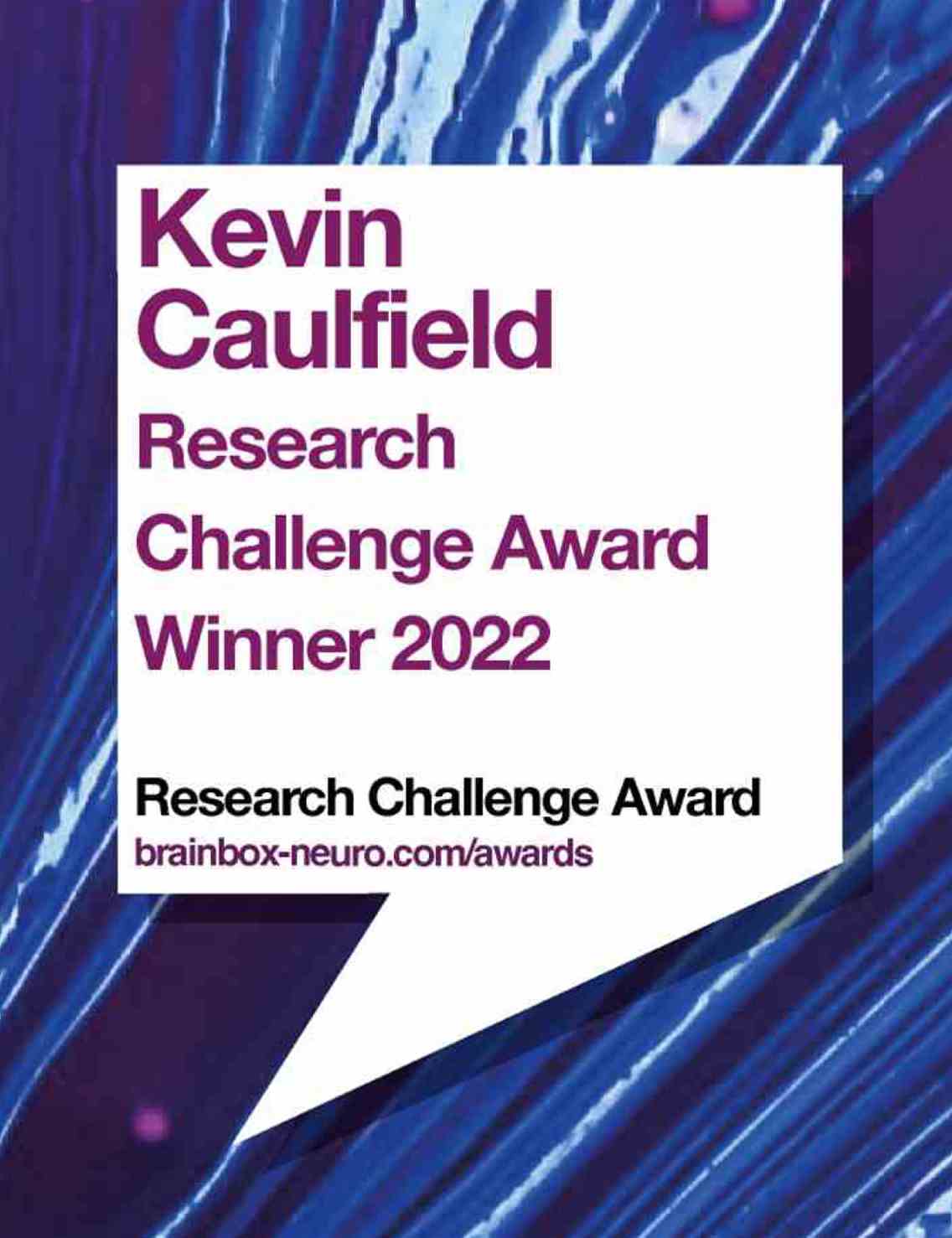 Research Challenge Award 2022 Winner: Kevin Caulfield