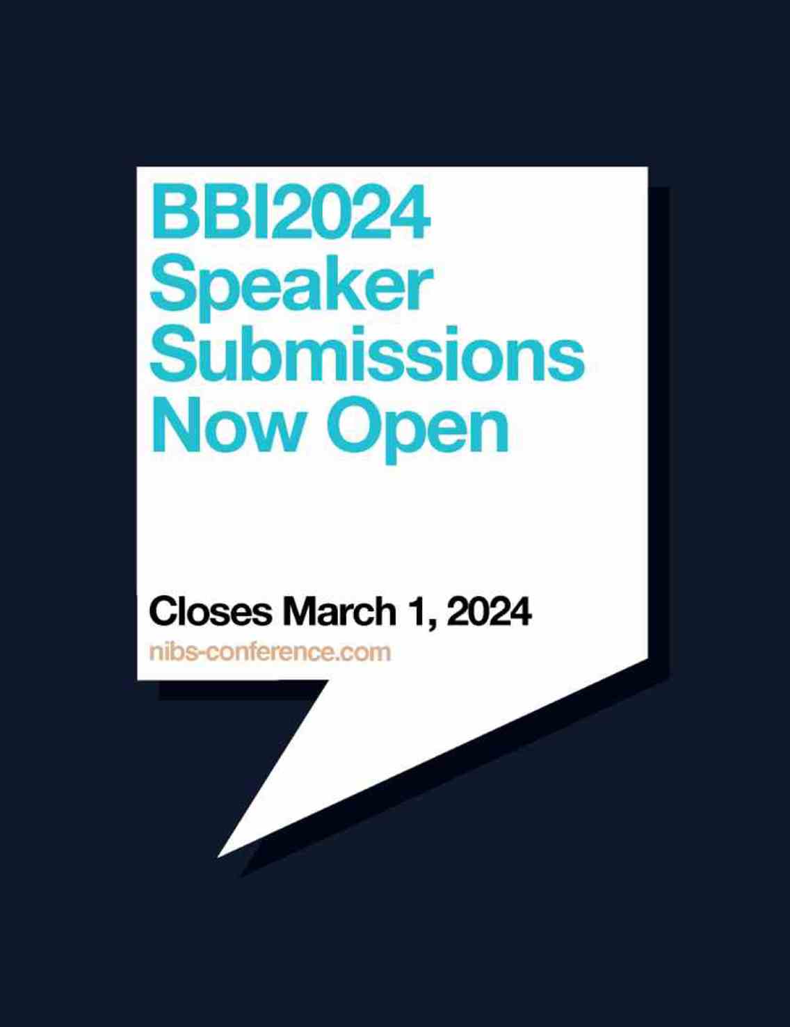 BBI2024 Speaker Submissions Open