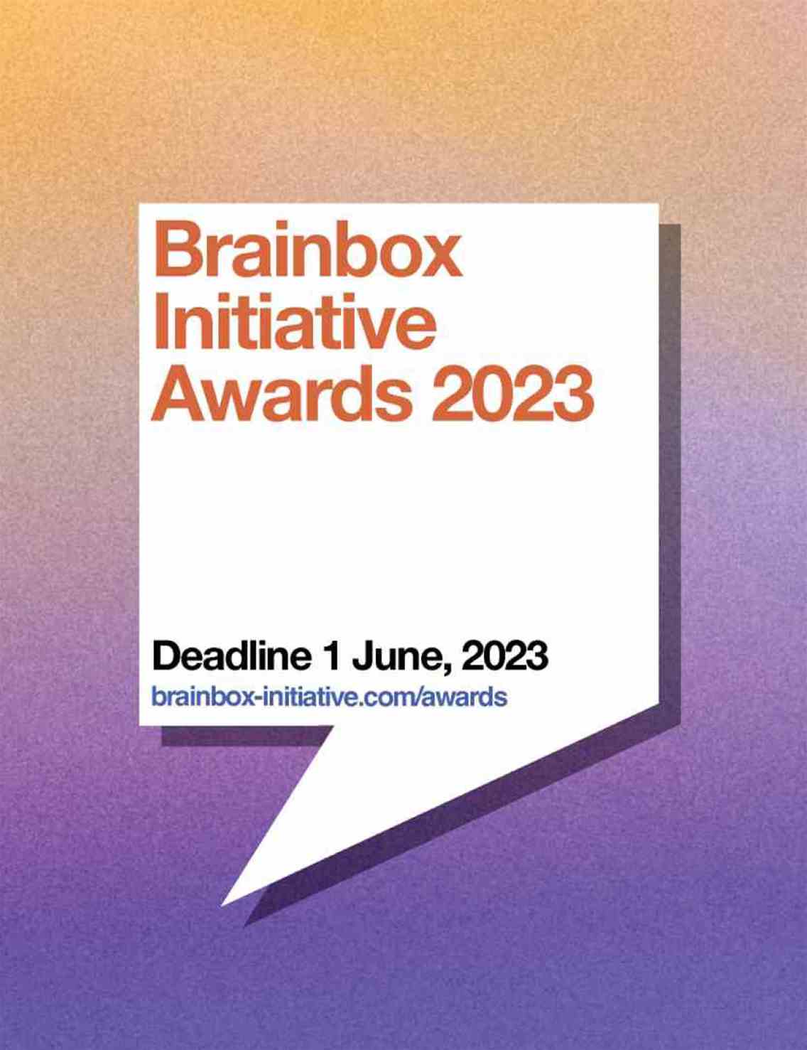 Brainbox Initiative Awards 2023: Deadline Approaching