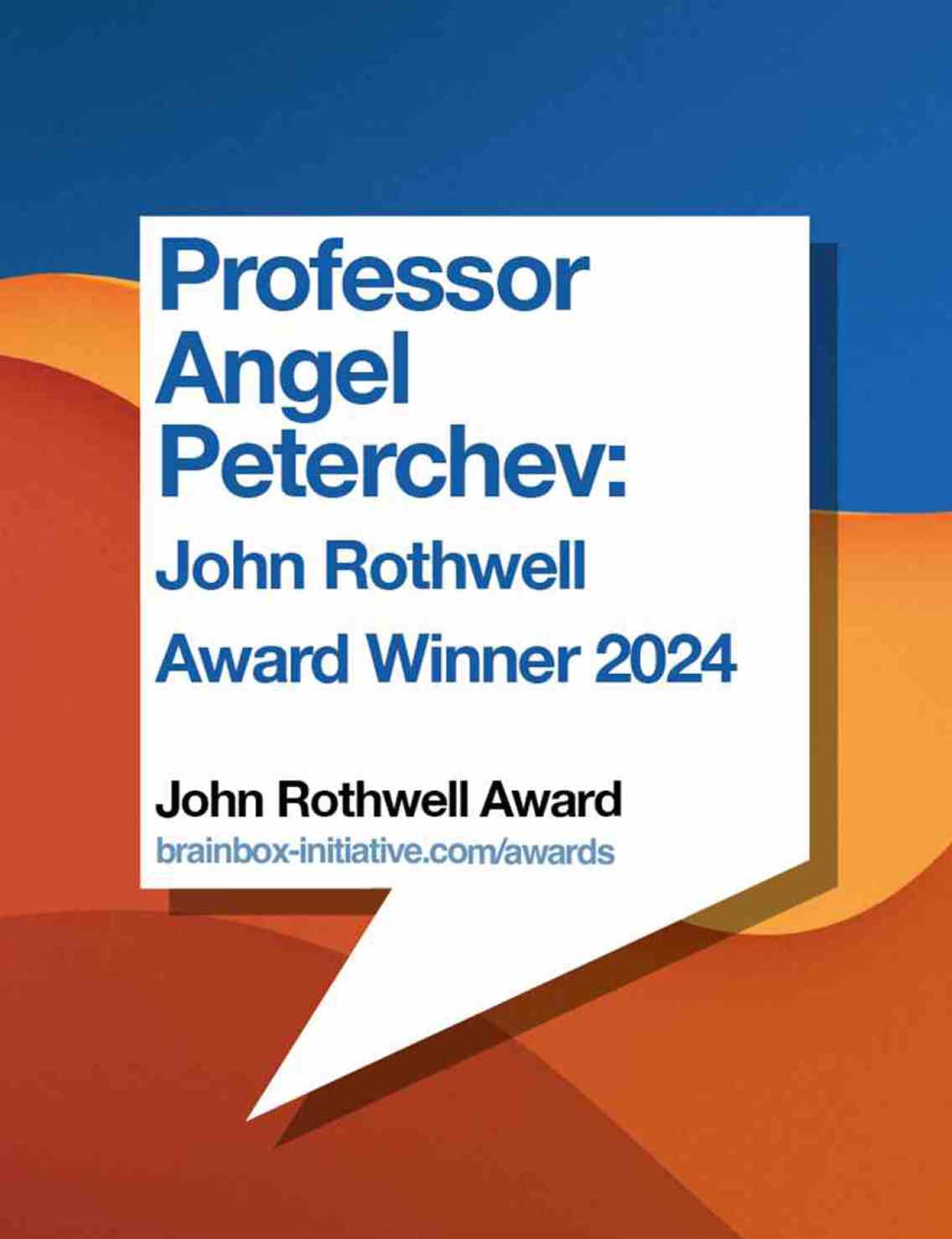 John Rothwell Award Winner 2024: Professor Angel Peterchev