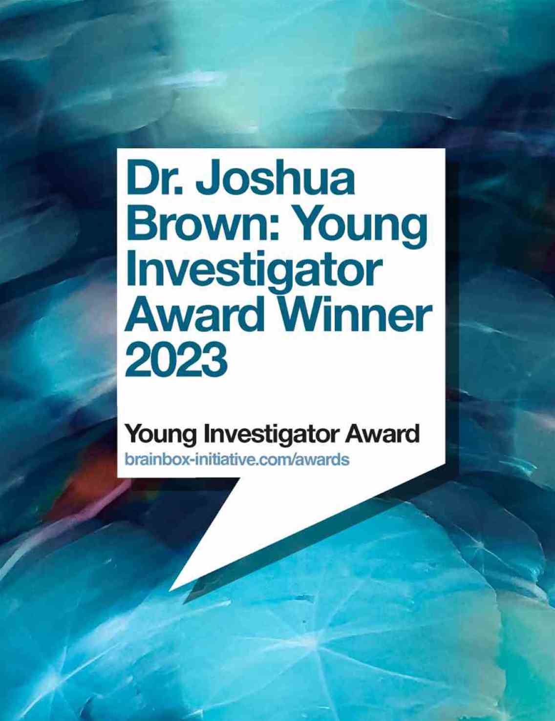 Young Investigator Award Winner 2023: Dr Joshua Brown