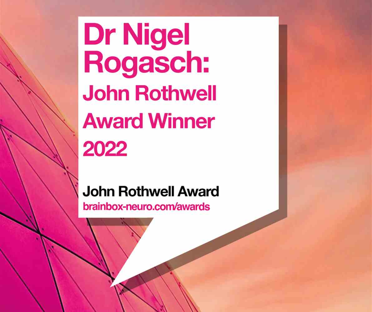 John Rothwell Award Winner 2022: Dr Nigel Rogasch